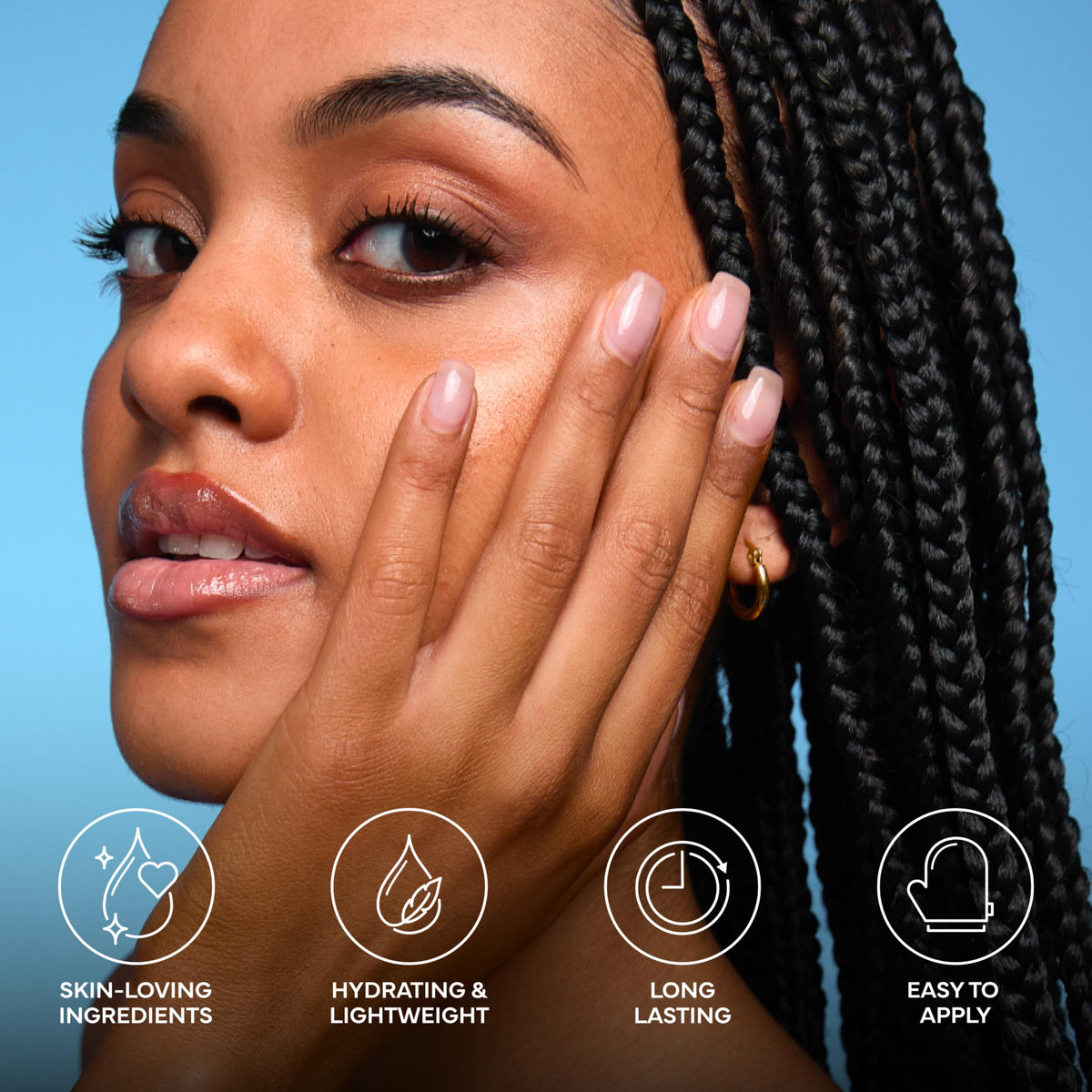 Application Mitt in use applying self-tanner