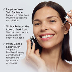 Application of 111SKIN Black Diamond Vitamin C Serum on skin