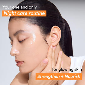 Application of Abib Rice Probiotics Overnight Face Mask Jelly on skin