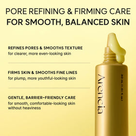 Application of ARENCIA Retinal support Shot Serum on skin