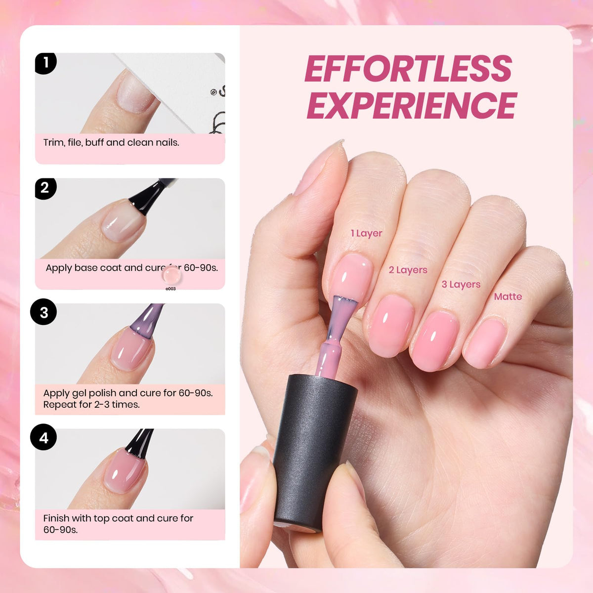 application of beetles Gel Polish on nails