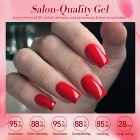 Application of Born Pretty Gel Nail Polish on Nails