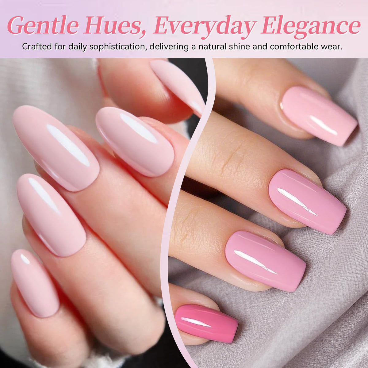 Application of Born Pretty gel polish on nails