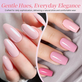 Application of Born Pretty gel polish on nails