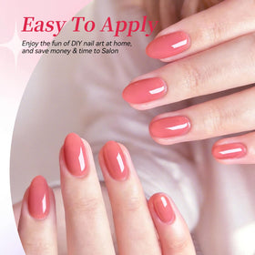 Application of Born Pretty Jelly Gel Nail Polish on nails