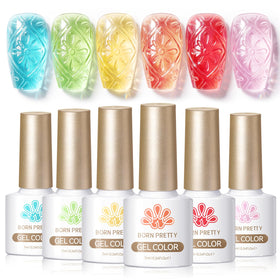 Application of Born Pretty jelly gel polish on nails