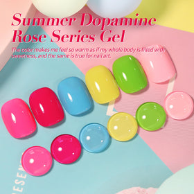 Application of Born Pretty Neon Gel Polish on nails