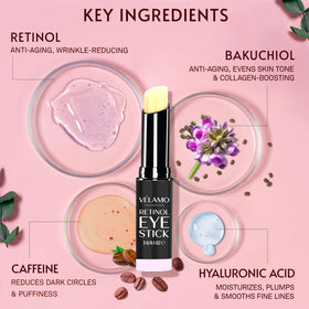 Application of Caffeine Eye Stick under the eye