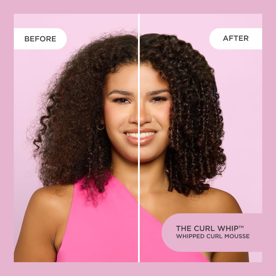 Application of Cake Beauty Whipped Curl Defining Mousse on hair