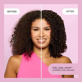 Application of Cake Beauty Whipped Curl Defining Mousse on hair
