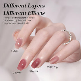 Application of CANNI gel polish on nails under UV lamp