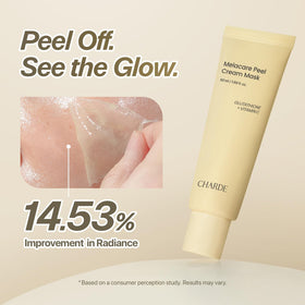Application of CHARDE Peel Off Cream Mask on skin