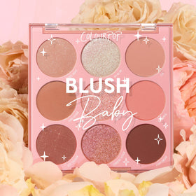 Application of ColourPop Blush Baby Eyeshadow on model's eyelids