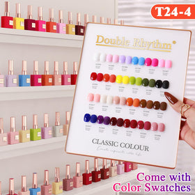 Application of Double Rhythm Gel Nail Polish on nails