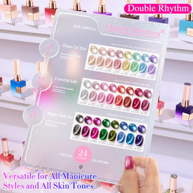 Application of Double Rhythm Gel Nail Polish on nails