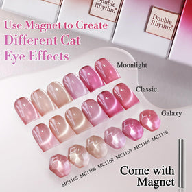 Application of Double Rhythm Gel Nail Polish under UV lamp