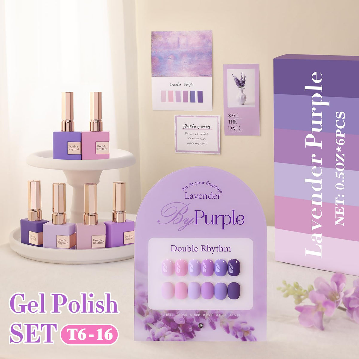 Application of Double Rhythm gel polish on nails