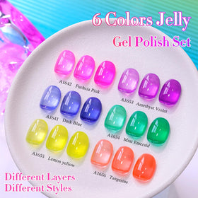 Application of Double Rhythm gel polish on nails