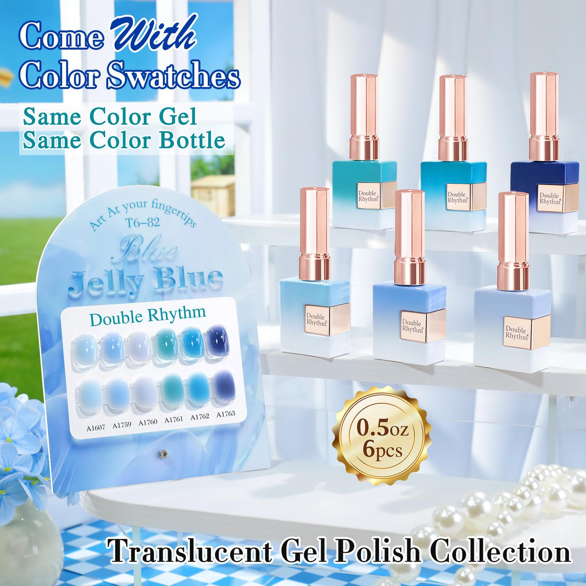 Application of Double Rhythm Gel Polish on nails