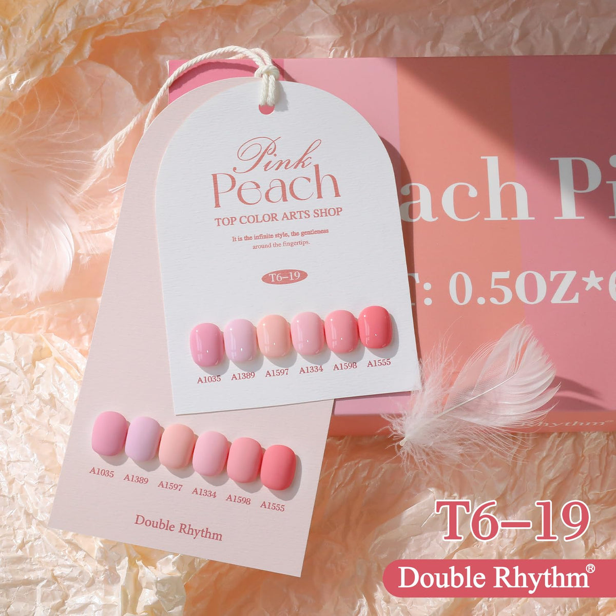 Application of Double Rhythm gel polish on nails