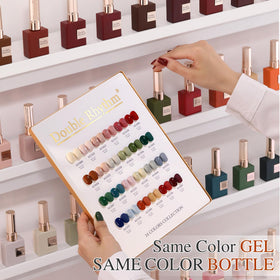 Application of Double Rhythm gel polish on nails