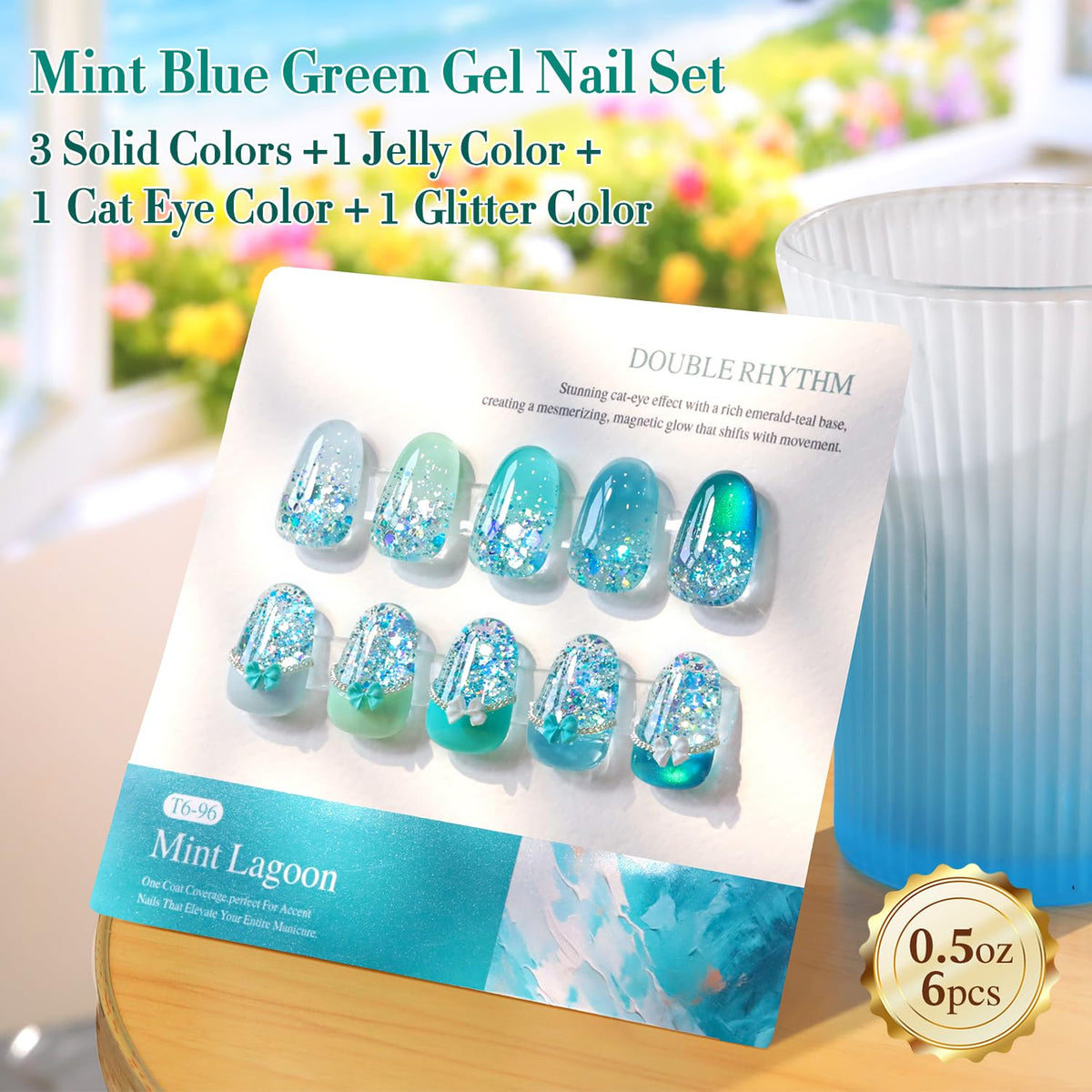 Application of Double Rhythm Gel Polish on nails