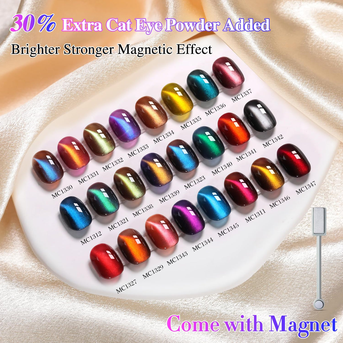 Application of Double Rhythm gel polish on nails with top coat