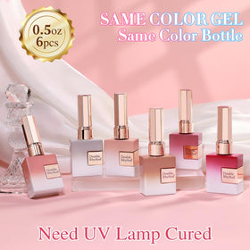 Application of Double Rhythm Gel Polish with UV lamp