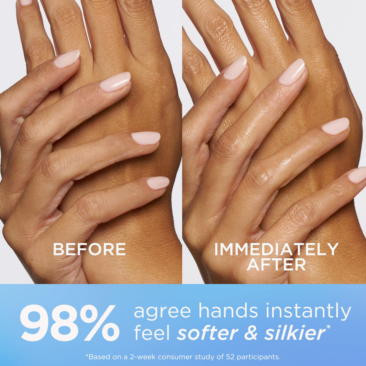 Application of Elizabeth Arden hand cream on hands