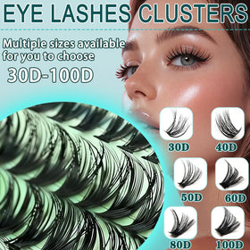 Application of FebFeb lash clusters on natural lashes