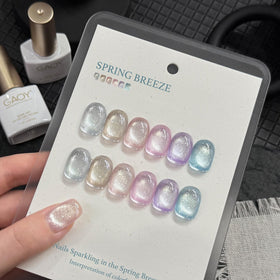 Application of GAOY cat eye gel polish with magnet