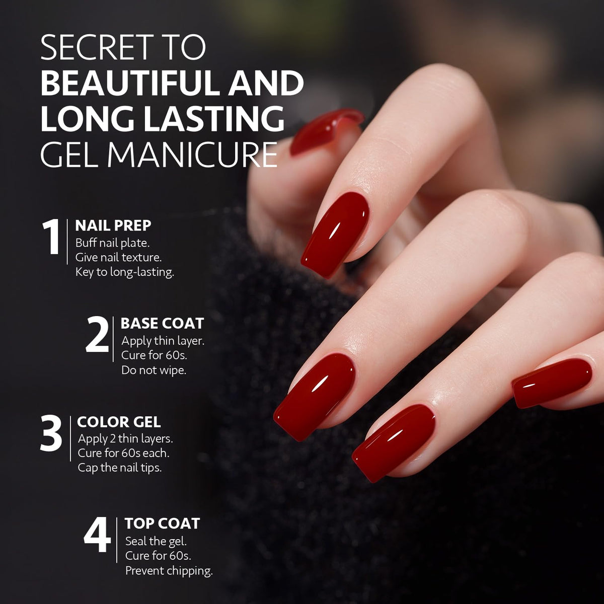 Application of GAOY gel nail polish on nails