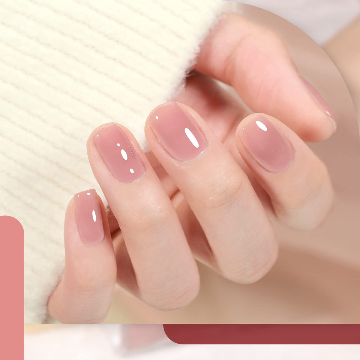 Application of GAOY gel polish under UV LED lamp