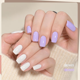 Application of GAOY gel polish with glossy top coat