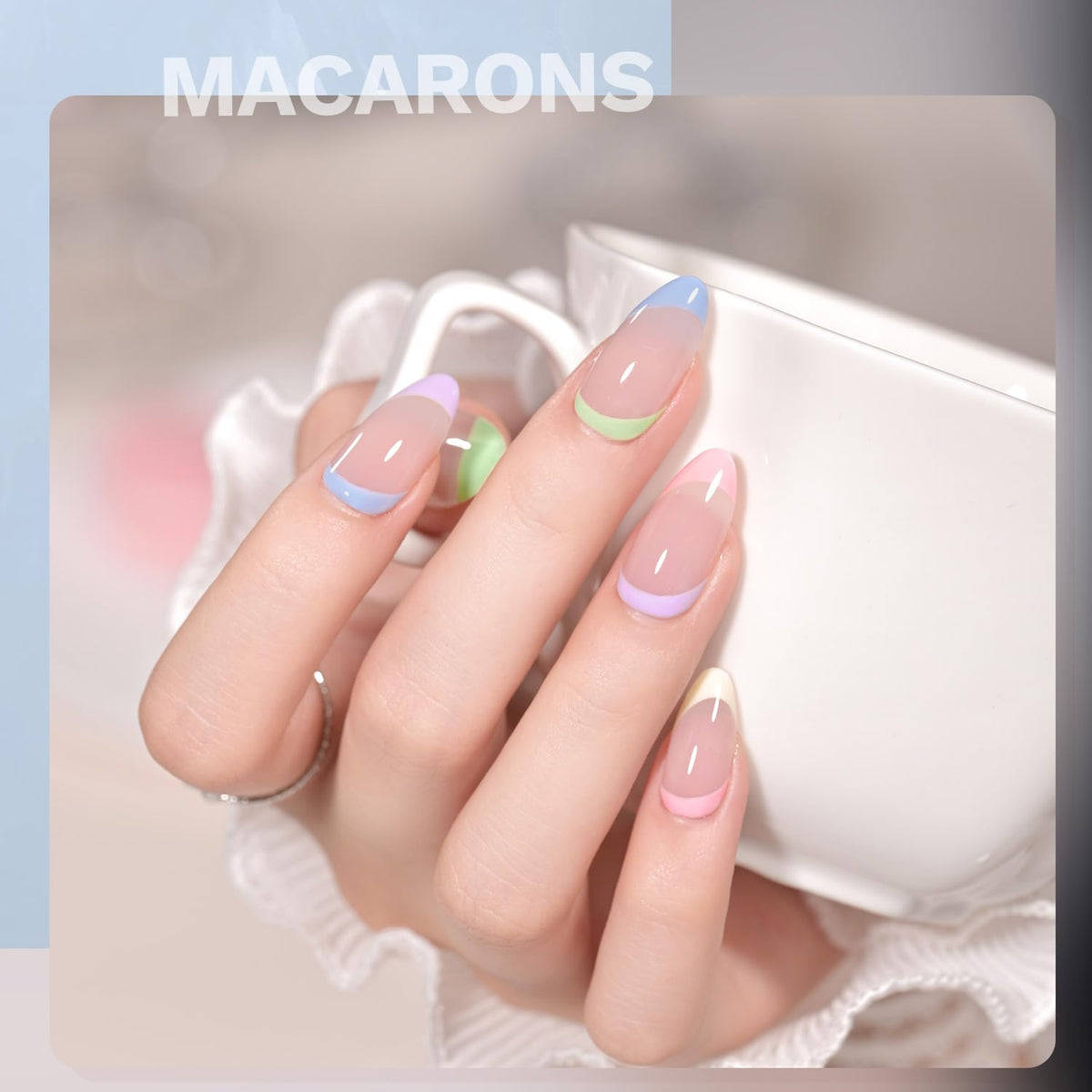 Application of GAOY gel polish with shiny finish