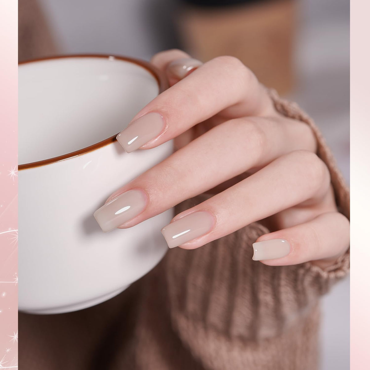 Application of GAOY gel polish with UV lamp