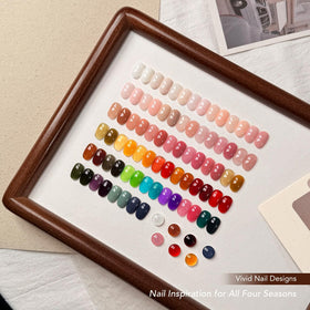 Application of GAOY gel polish with UV light curing