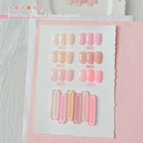 Application of GAOY Jelly Gel Nail Polish on nails