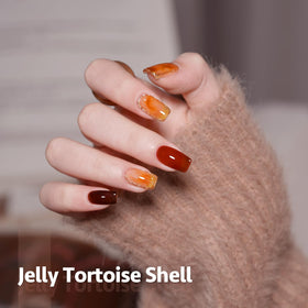 Application of GAOY jelly gel polish with UV light