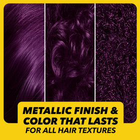 Application of Got2B Metallics hair dye on hair