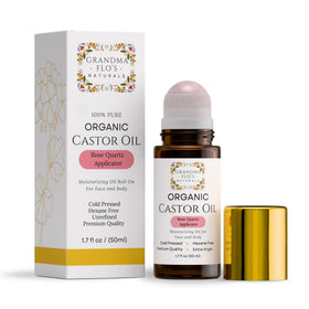 Application of Grandma Flo's Naturals Organic Castor Oil on skin