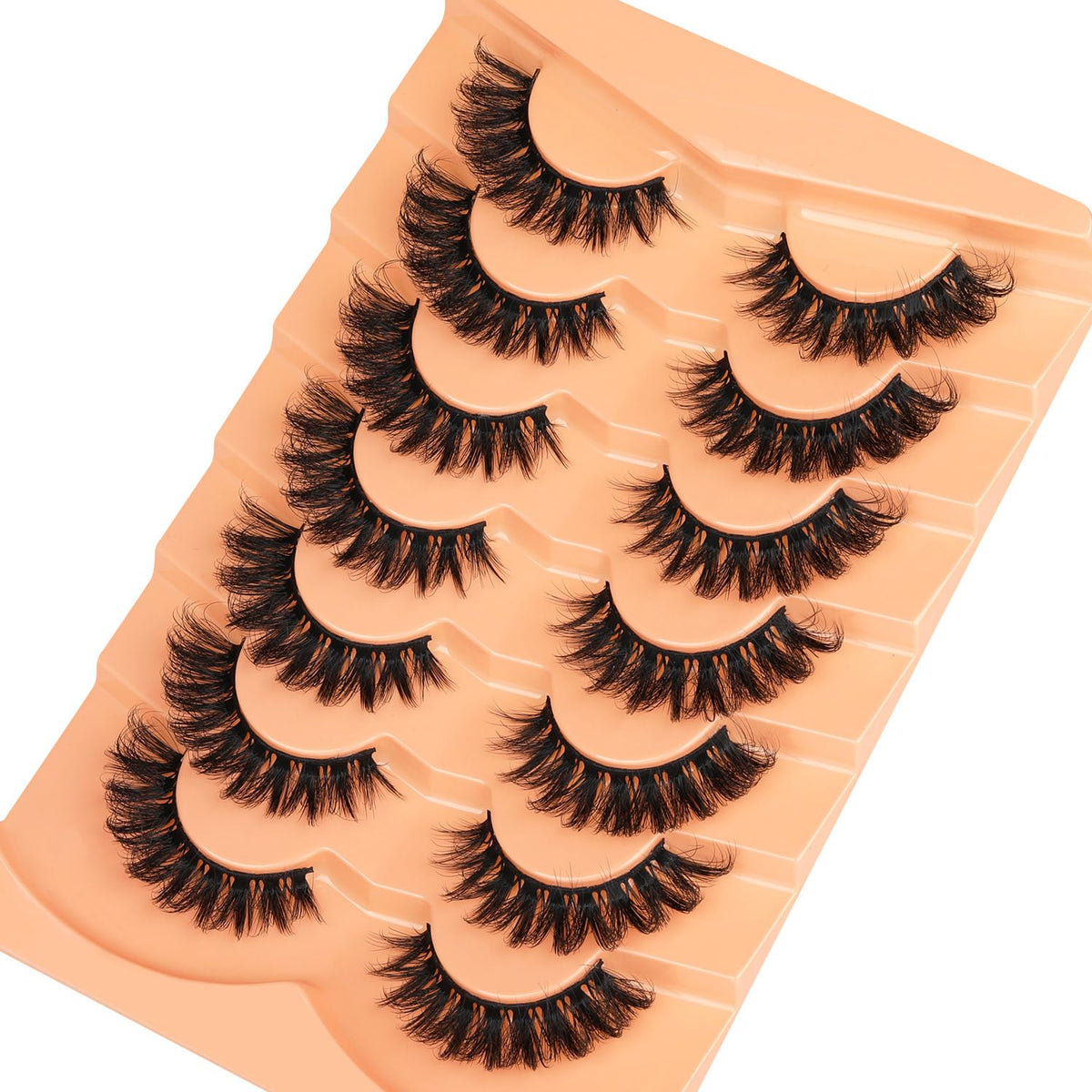 Application of Kiromiro Mink False Eyelashes on model