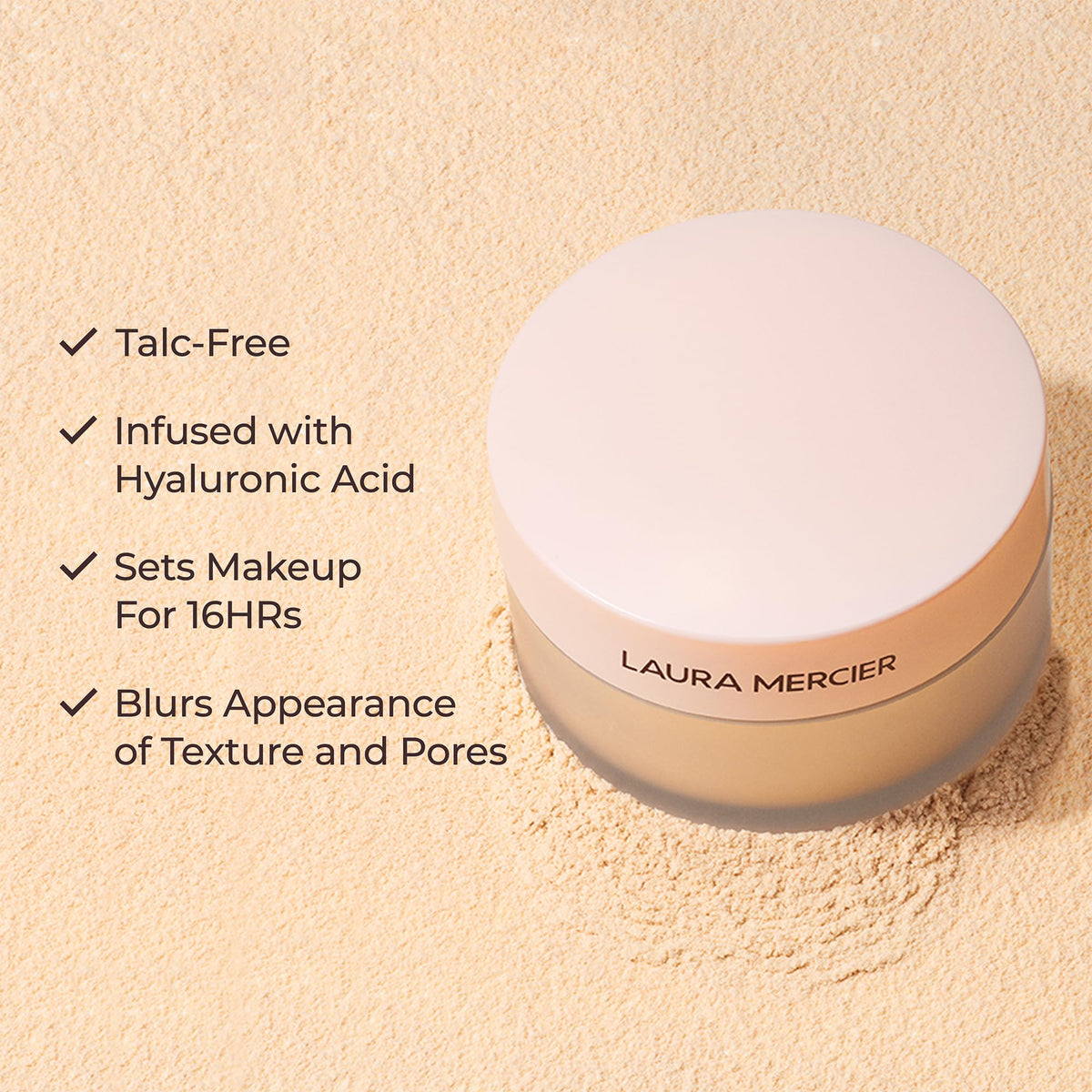 Application of Laura Mercier primer on skin