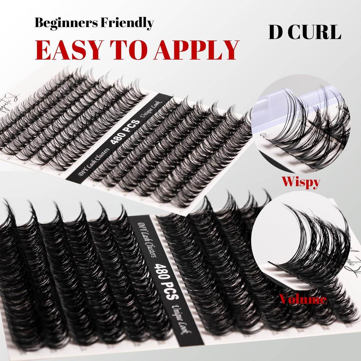 Application of Magnetic SL Lash Clusters on model's eyes