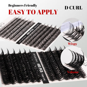 Application of Magnetic SL Lash Clusters on model's eyes