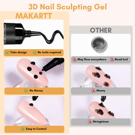 Application of Makartt 3D Nail Gel on nails