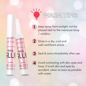 Application of Makartt Nail Glue on nail art decorations