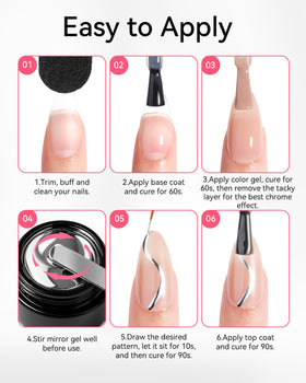 Application of Makartt silver gel on nails