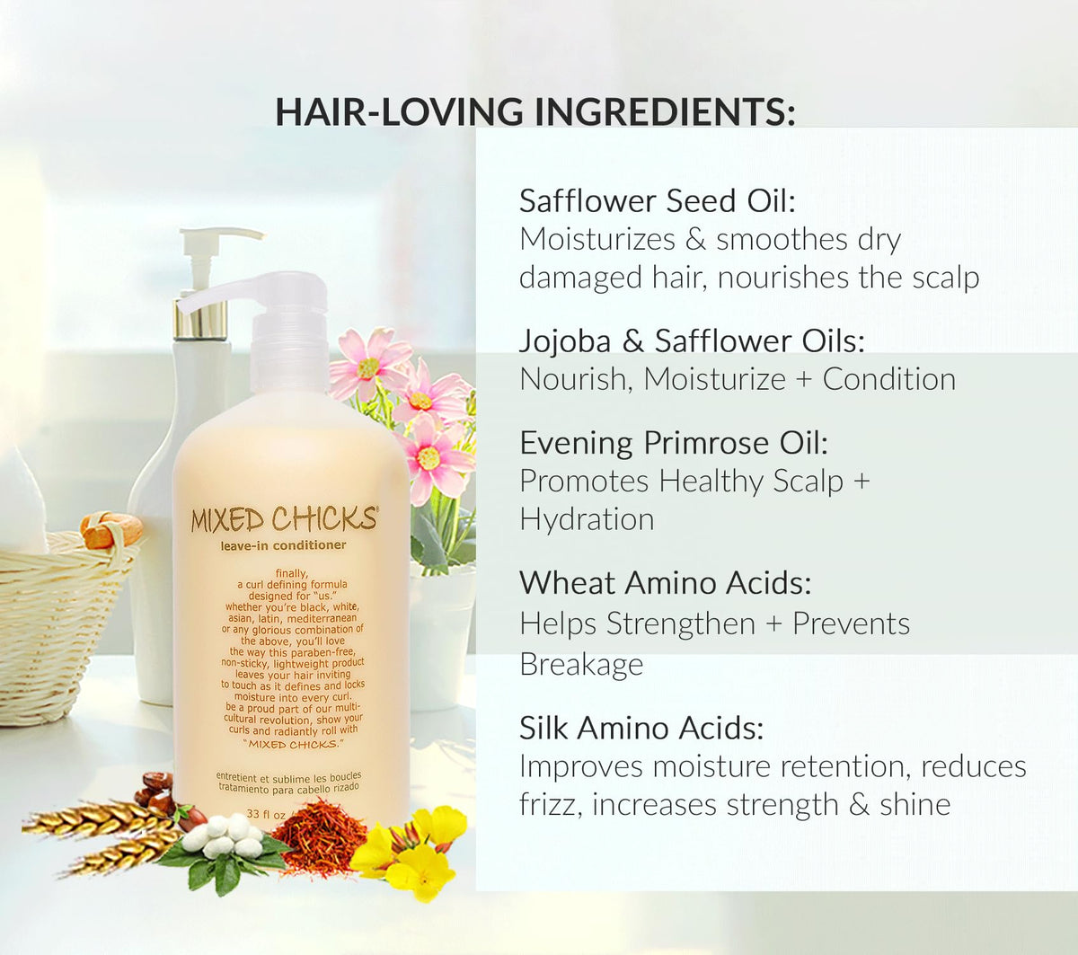 Application of Mixed Chicks Curl Defining Leave-In Conditioner on curls