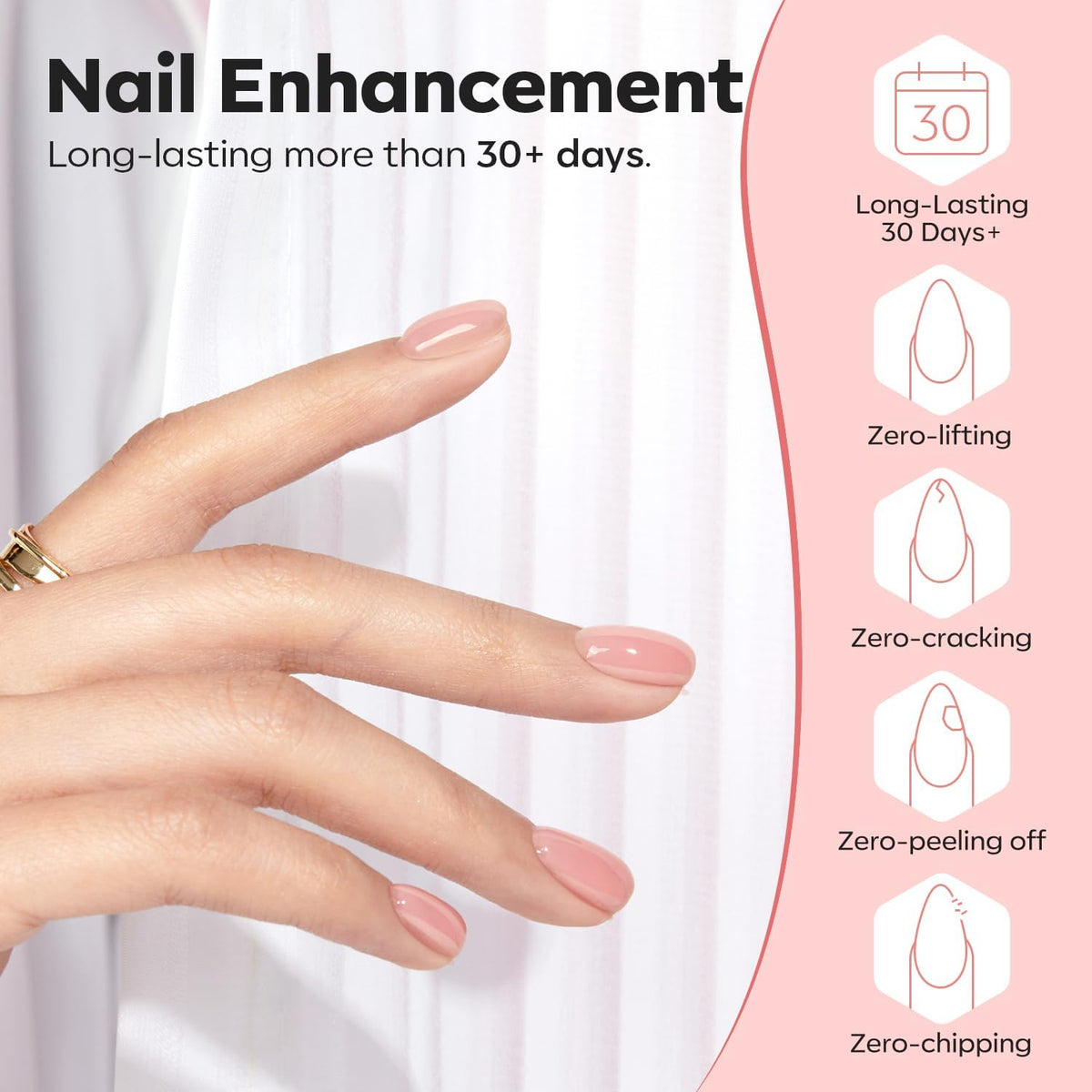 Application of modelones Builder Nail Gel on nails